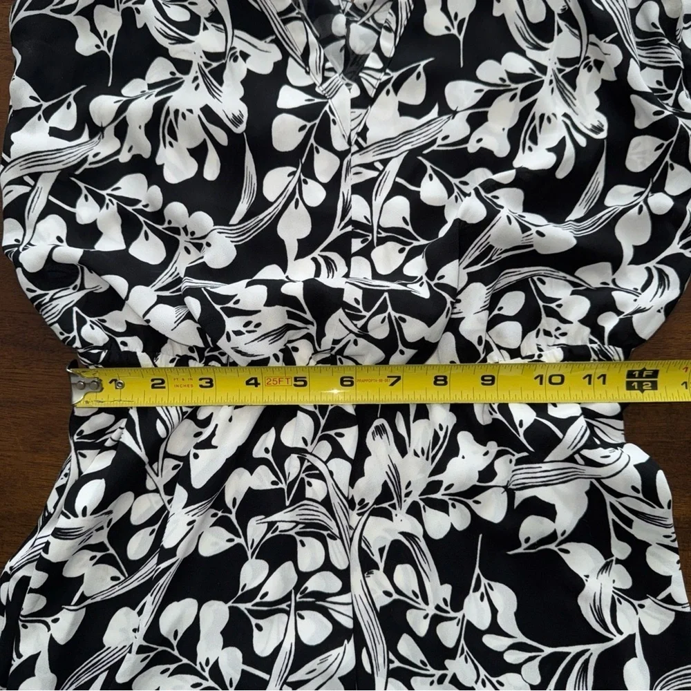 White House Black Market Floral Layered Sleeveless V-neck Mini Dress 00 - Picture 10 of 16